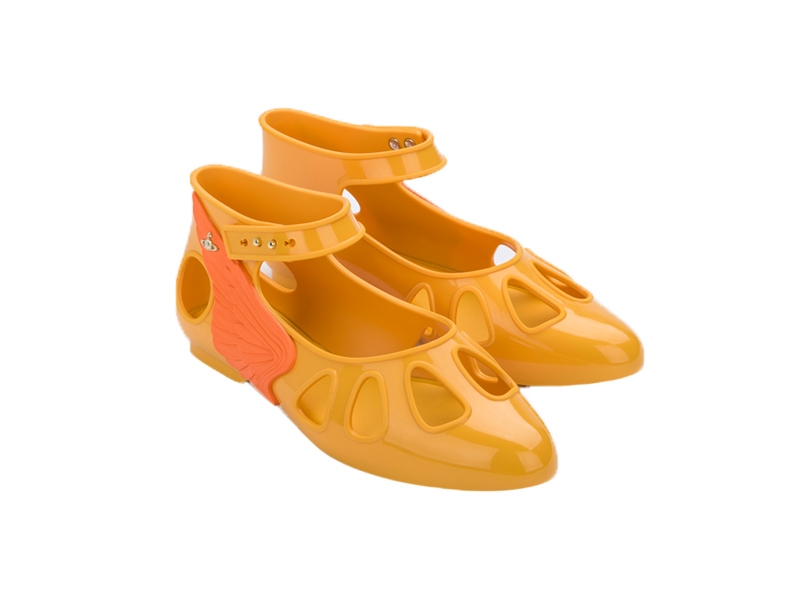 VWA MELISSA NORMANDIE SANDAL YELLOW ORANGE US SIZE 05 Melissa Shoes Singapore Official Online Shop For Melissa Jelly Shoes